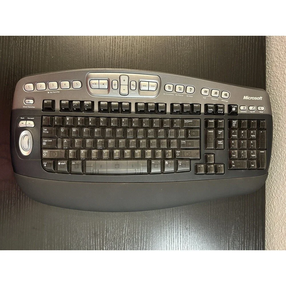 Microsoft Wireless Desktop Elite Black Keyboard Model No 1011 (No Receiver)